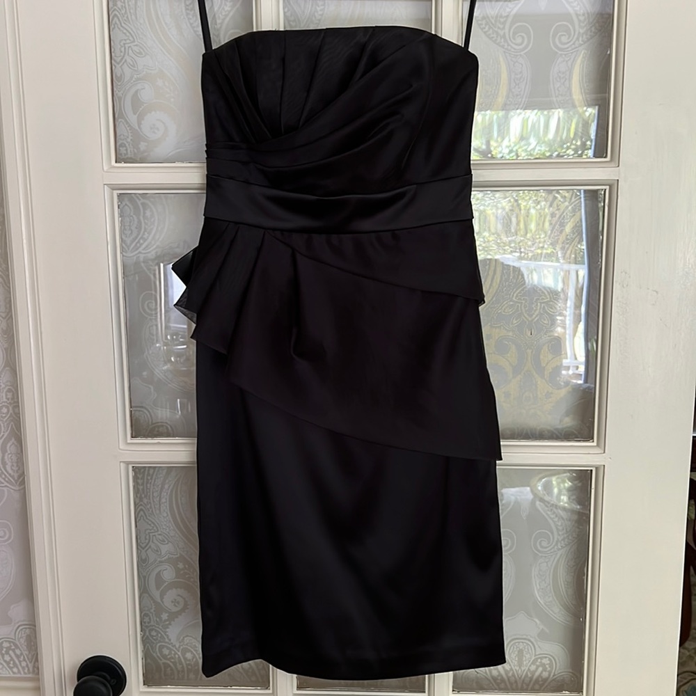 NWT White House Black Market Strapless Peplum Dress - 0